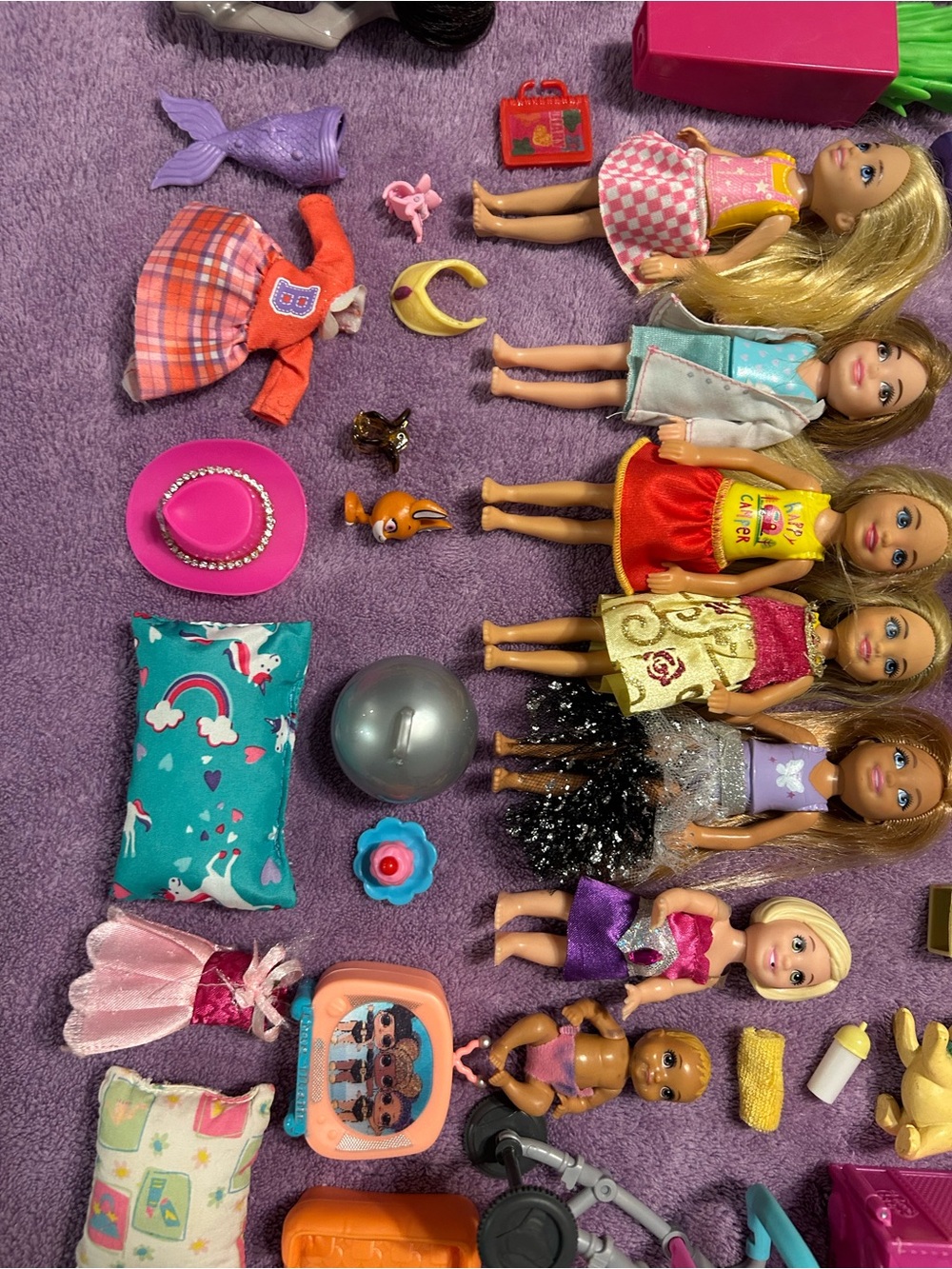 Barbie Doll Barbie Little Sister Chelsea Kelly LOT and accessories clothes - Picture 4 of 7